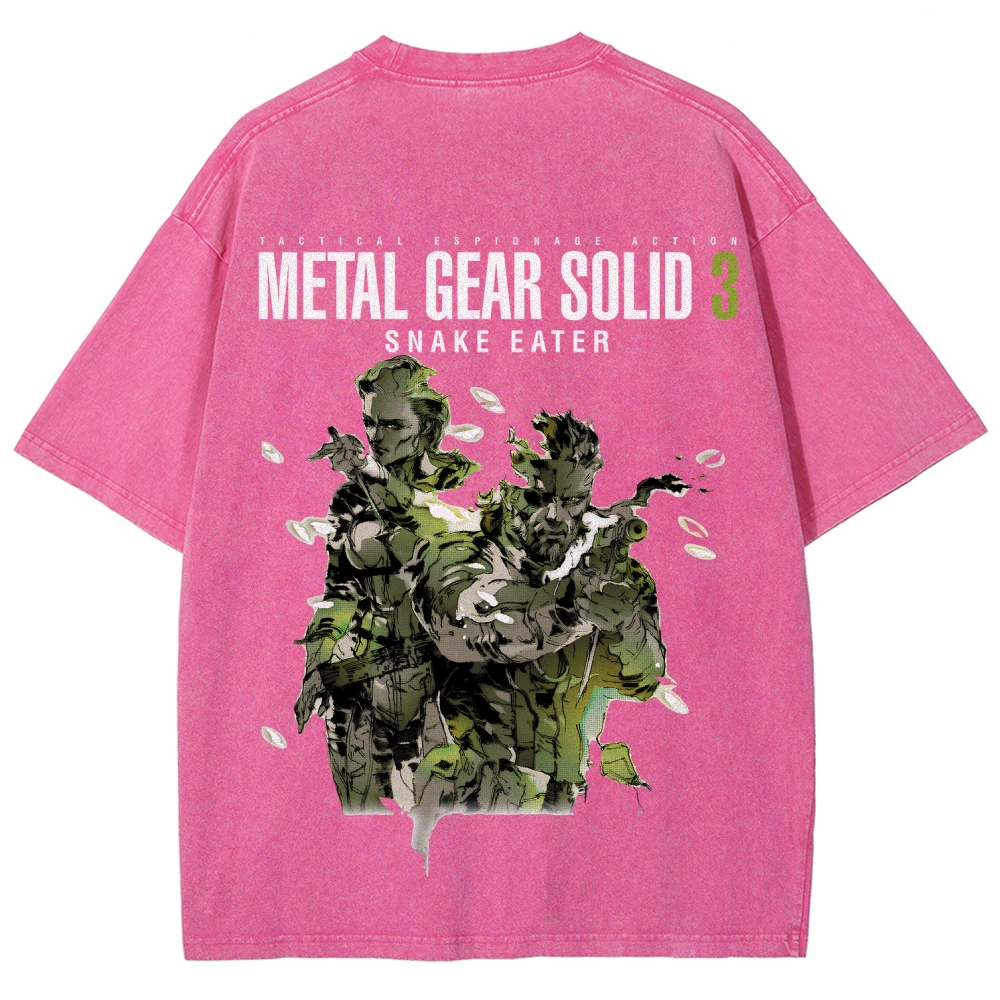 Metal Gear Solid Unisex Fit Washed T-Shirt 2508020481