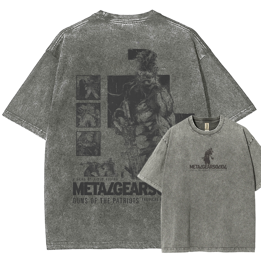 Metal Gear Solid Unisex Fit Washed T-Shirt 2508020599