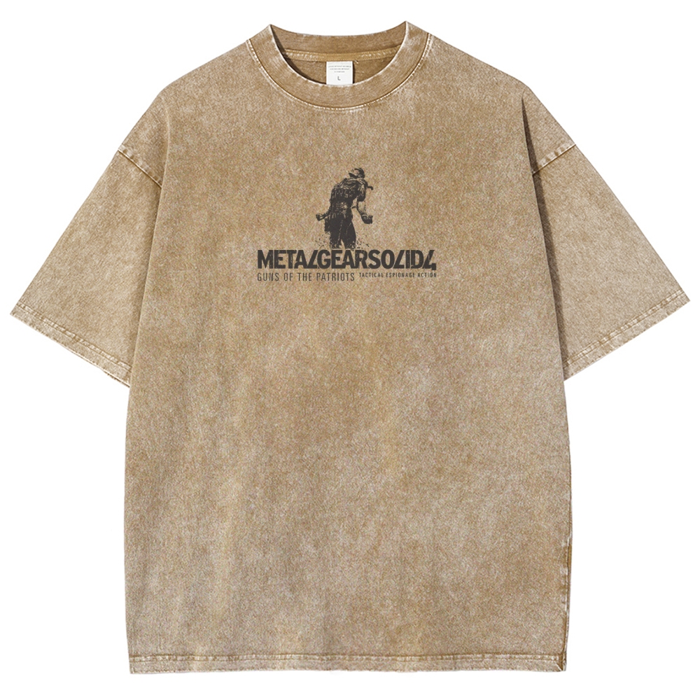Metal Gear Solid Unisex Fit Washed T-Shirt 2508020599