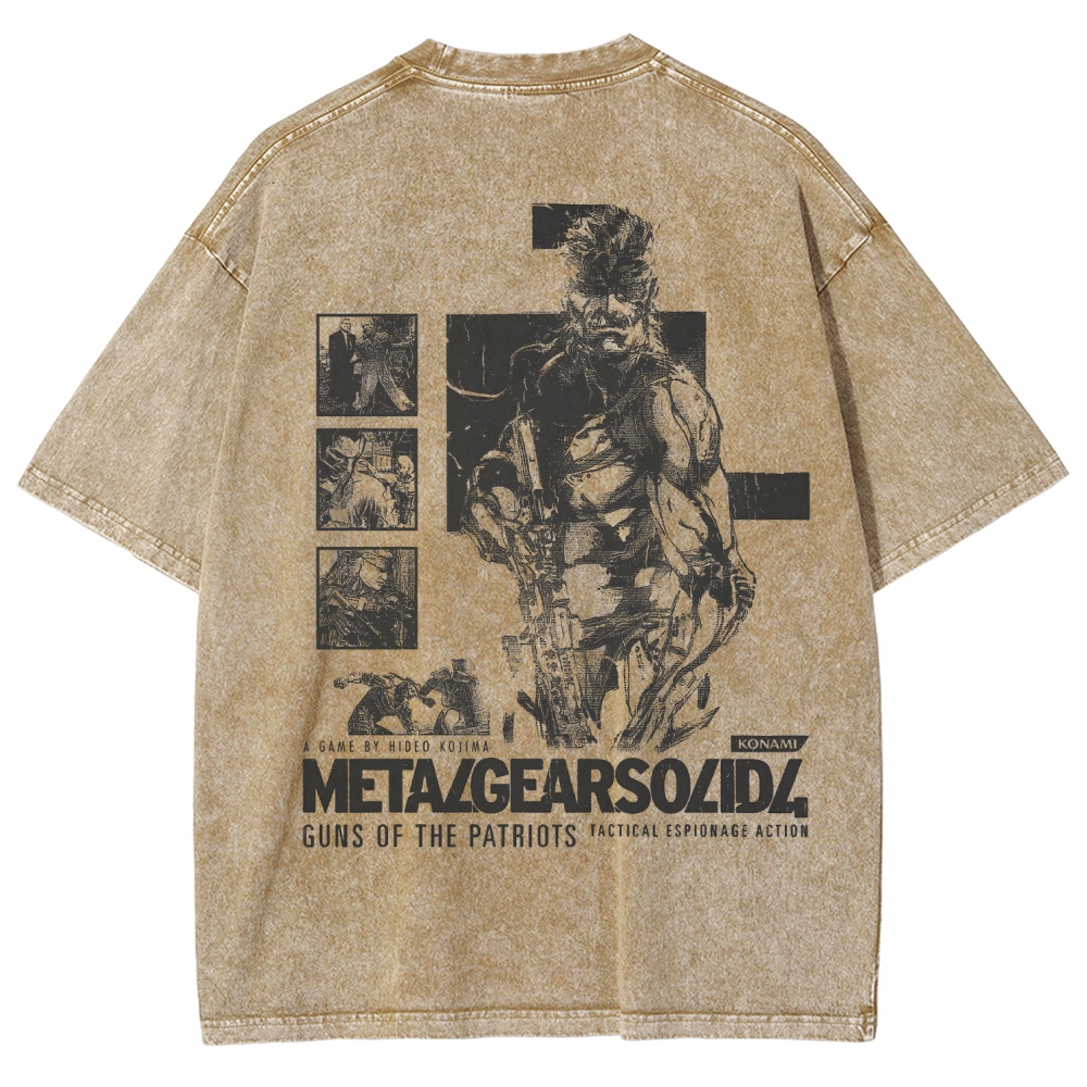 Metal Gear Solid Unisex Fit Washed T-Shirt 2508020599