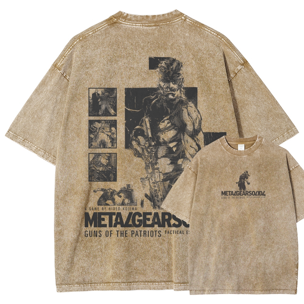 Metal Gear Solid Unisex Fit Washed T-Shirt 2508020599