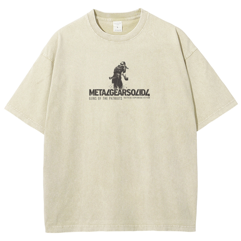 Metal Gear Solid Unisex Fit Washed T-Shirt 2508020599