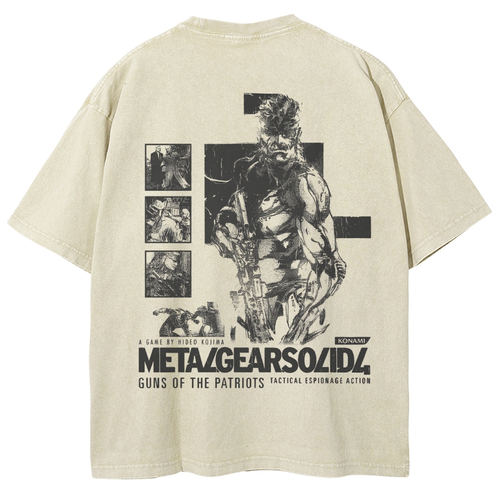 Metal Gear Solid Unisex Fit Washed T-Shirt 2508020599