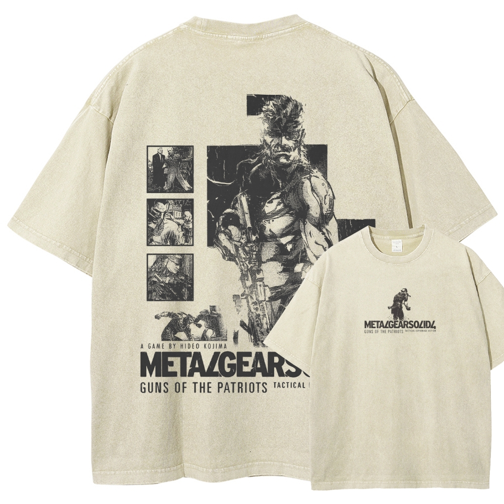 Metal Gear Solid Unisex Fit Washed T-Shirt 2508020599
