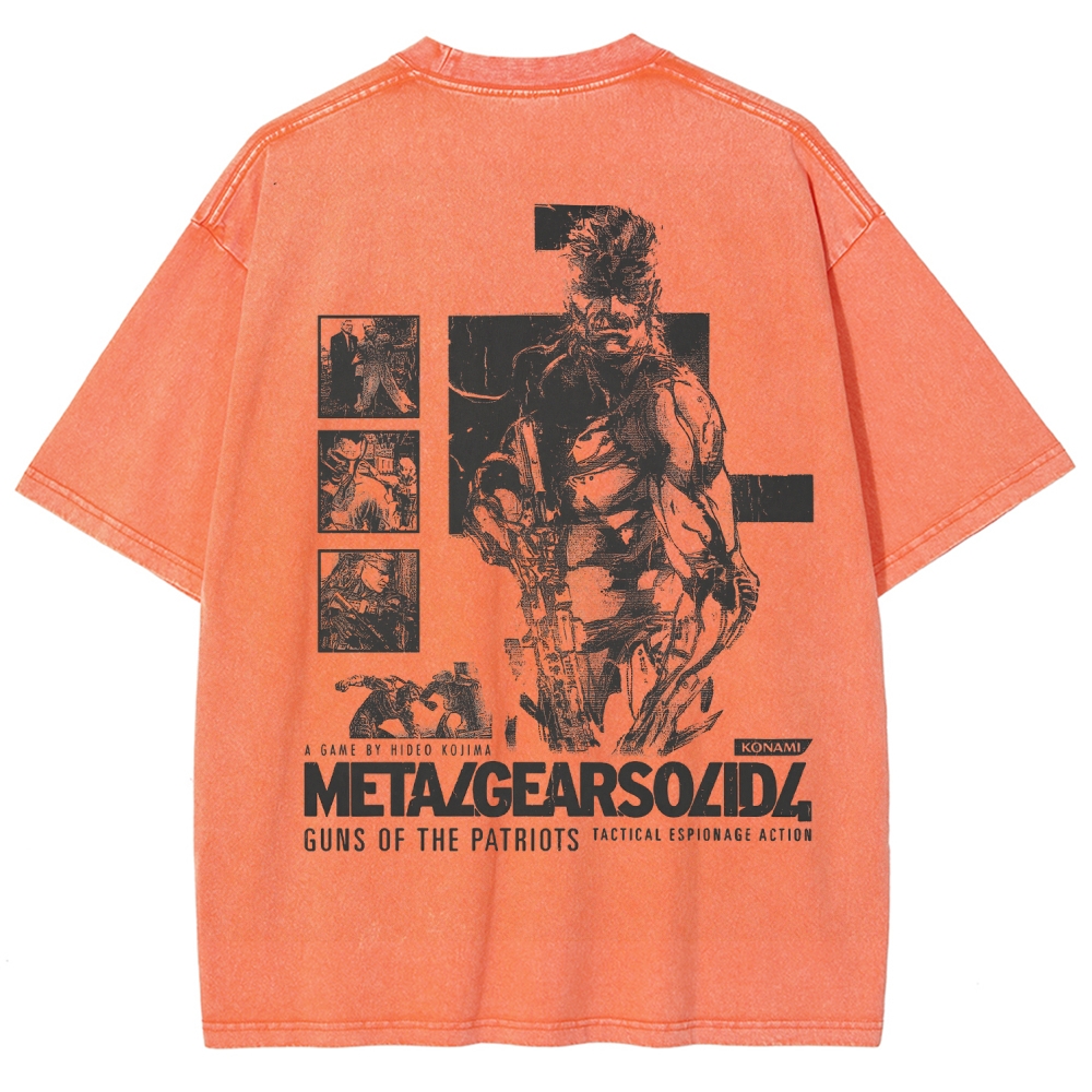 Metal Gear Solid Unisex Fit Washed T-Shirt 2508020599