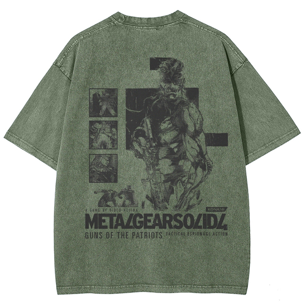 Metal Gear Solid Unisex Fit Washed T-Shirt 2508020599