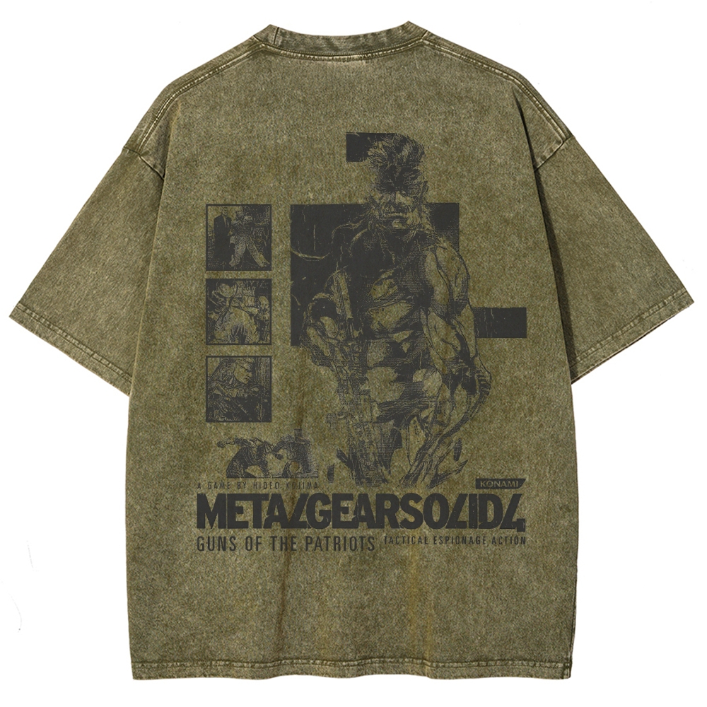 Metal Gear Solid Unisex Fit Washed T-Shirt 2508020599