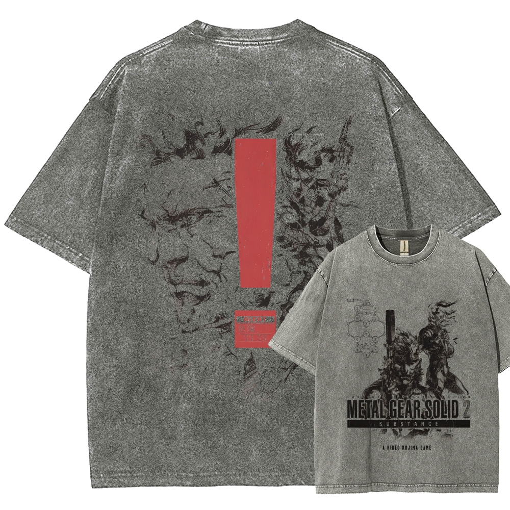 Metal Gear Solid Unisex Fit Washed T-Shirt 2508020702