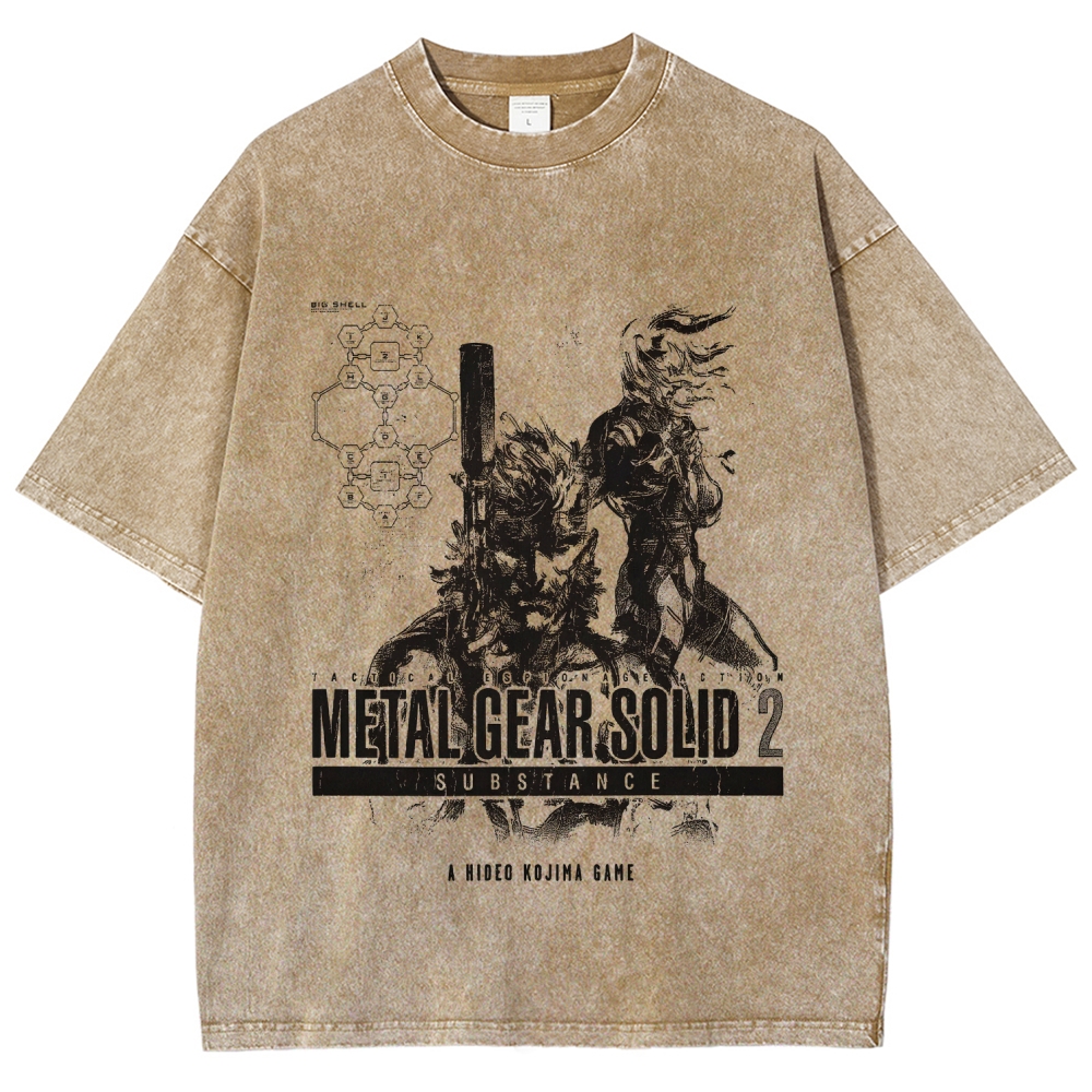 Metal Gear Solid Unisex Fit Washed T-Shirt 2508020702