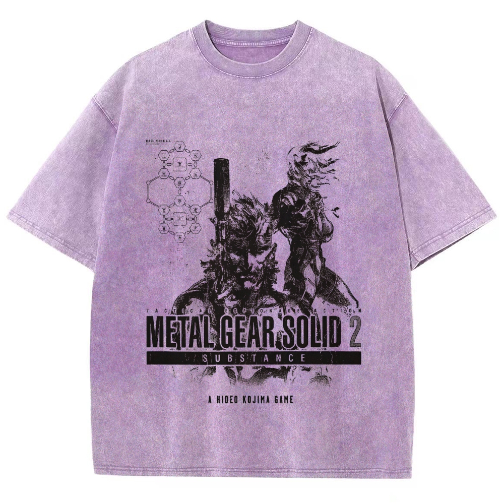 Metal Gear Solid Unisex Fit Washed T-Shirt 2508020702