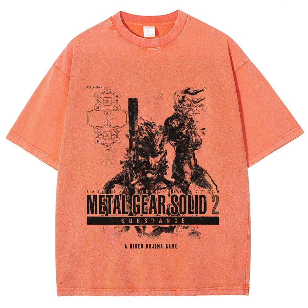 Metal Gear Solid Unisex Fit Washed T-Shirt 2508020702