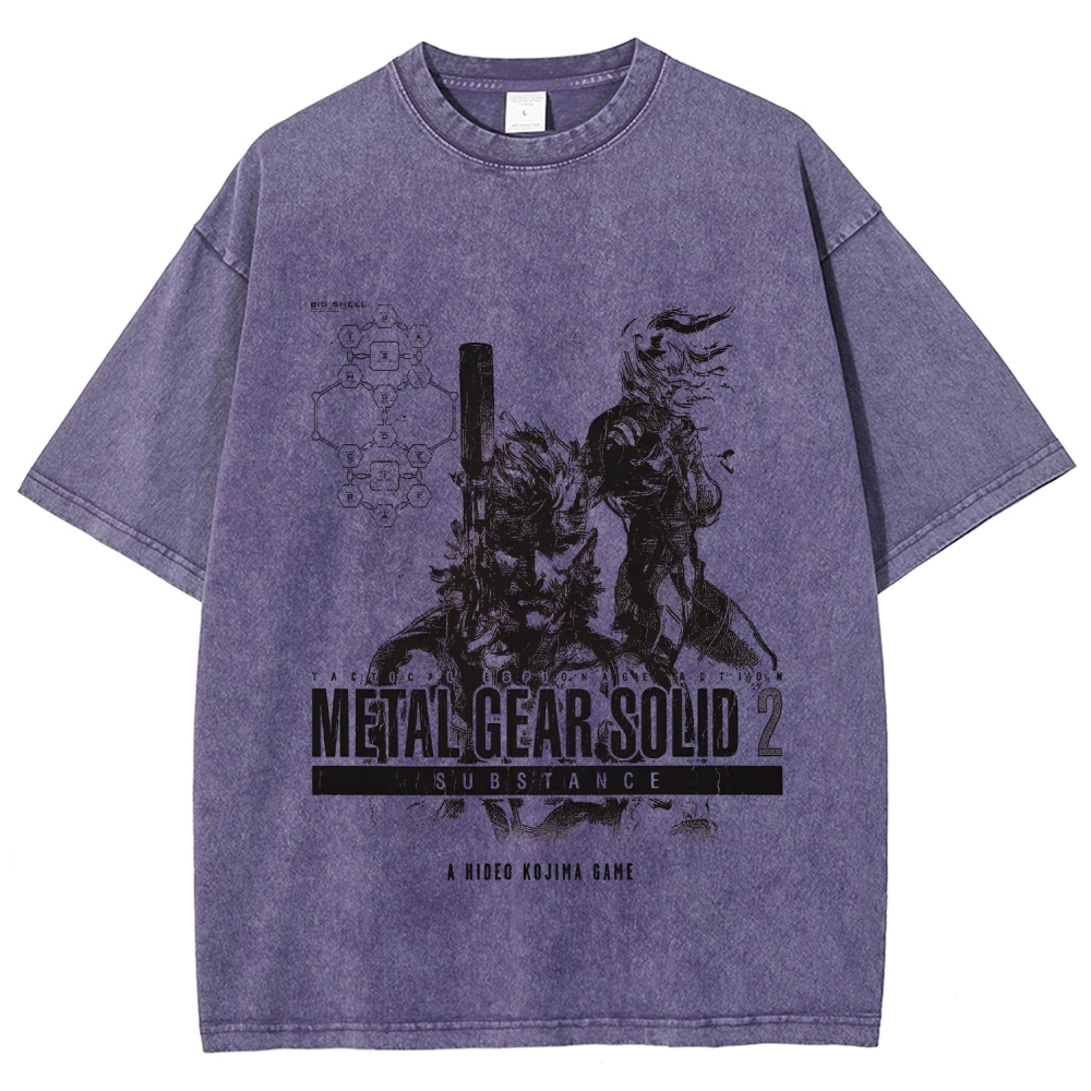 Metal Gear Solid Unisex Fit Washed T-Shirt 2508020702