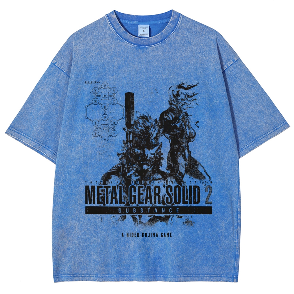 Metal Gear Solid Unisex Fit Washed T-Shirt 2508020702