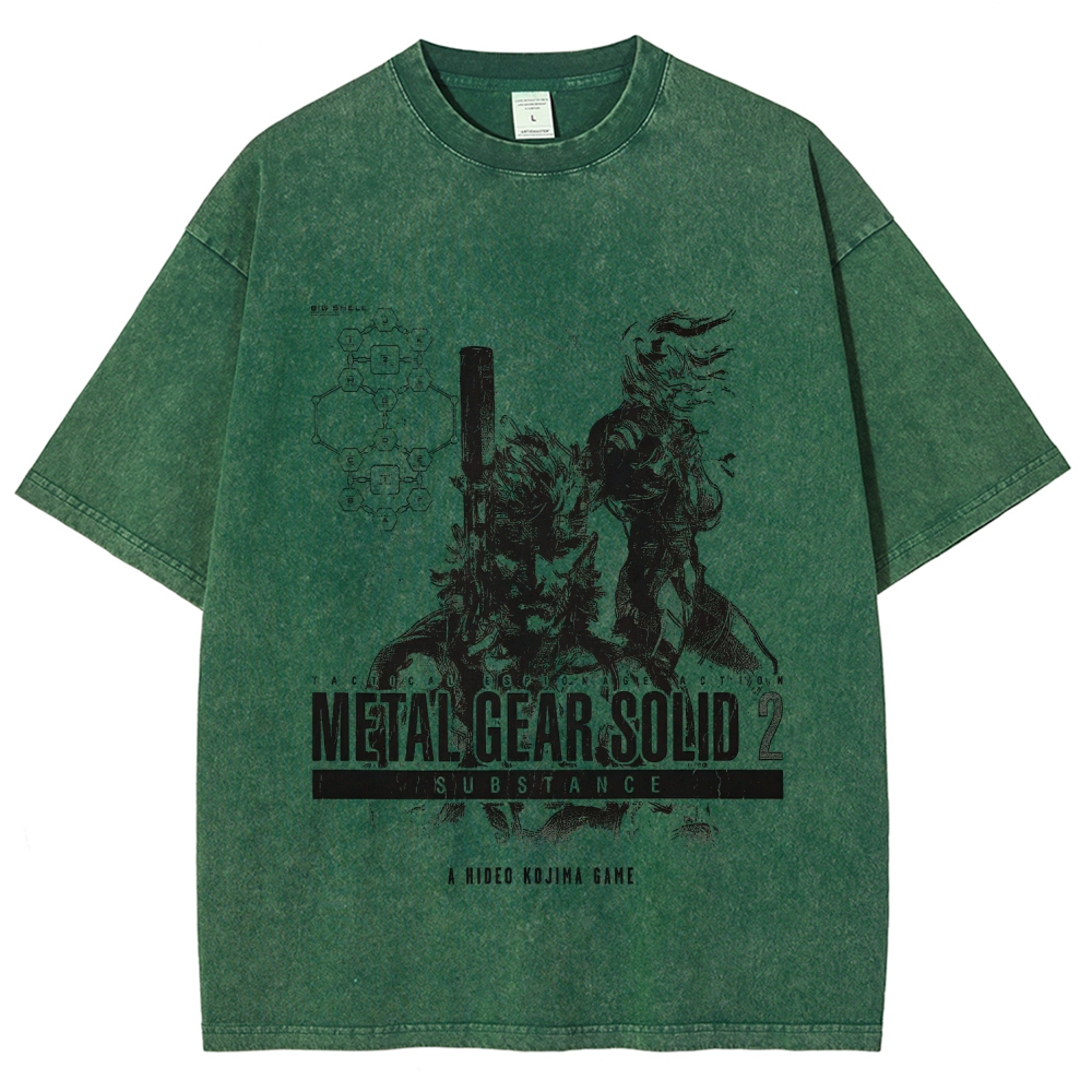 Metal Gear Solid Unisex Fit Washed T-Shirt 2508020702
