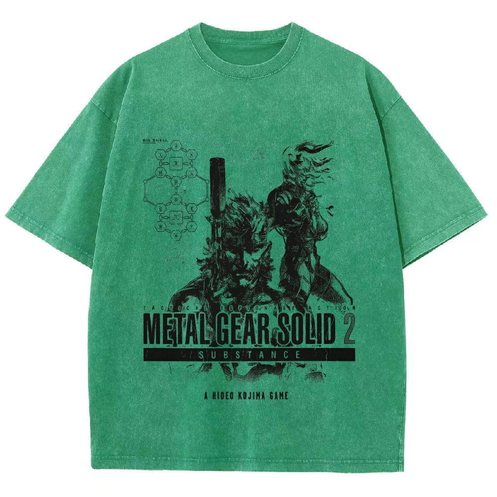 Metal Gear Solid Unisex Fit Washed T-Shirt 2508020702