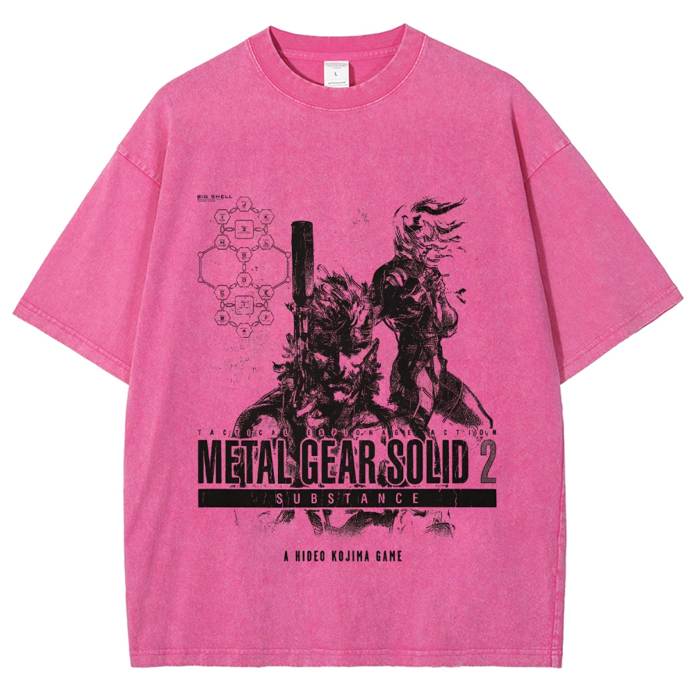 Metal Gear Solid Unisex Fit Washed T-Shirt 2508020702