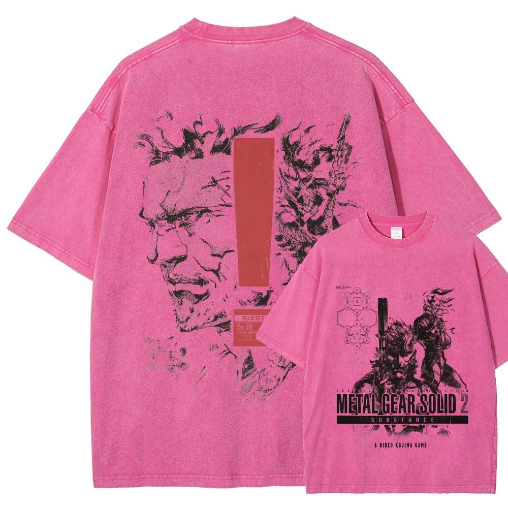 Metal Gear Solid Unisex Fit Washed T-Shirt 2508020702