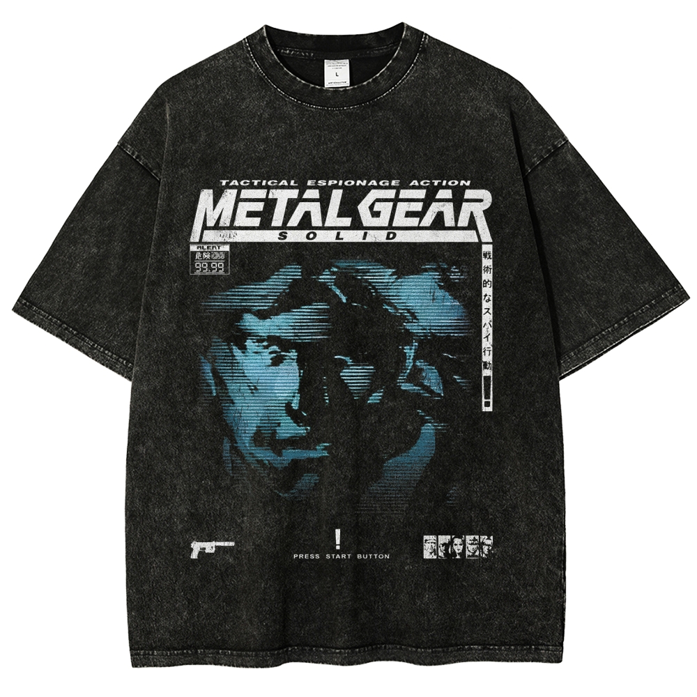 Metal Gear Solid Unisex Fit Washed T-Shirt 2508020714