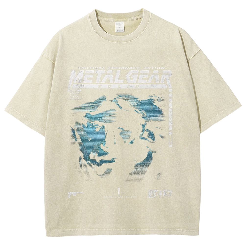 Metal Gear Solid Unisex Fit Washed T-Shirt 2508020714
