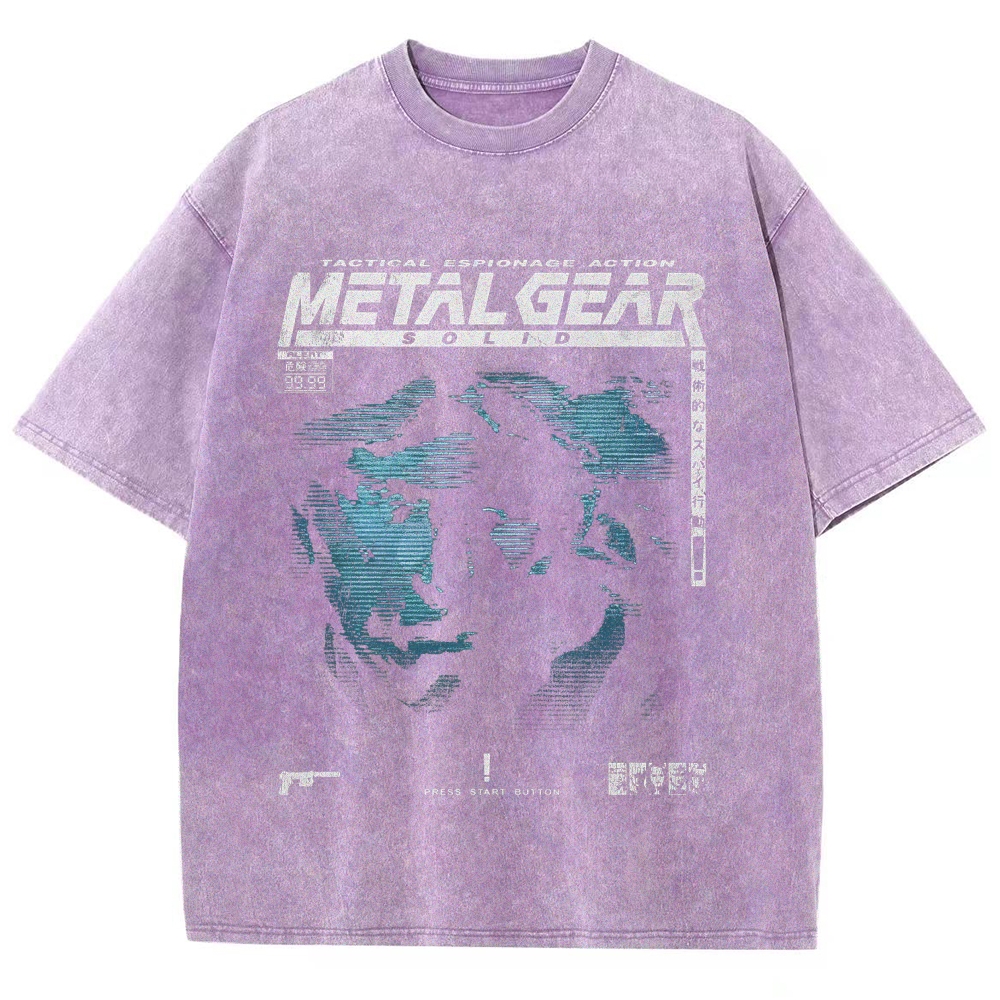 Metal Gear Solid Unisex Fit Washed T-Shirt 2508020714