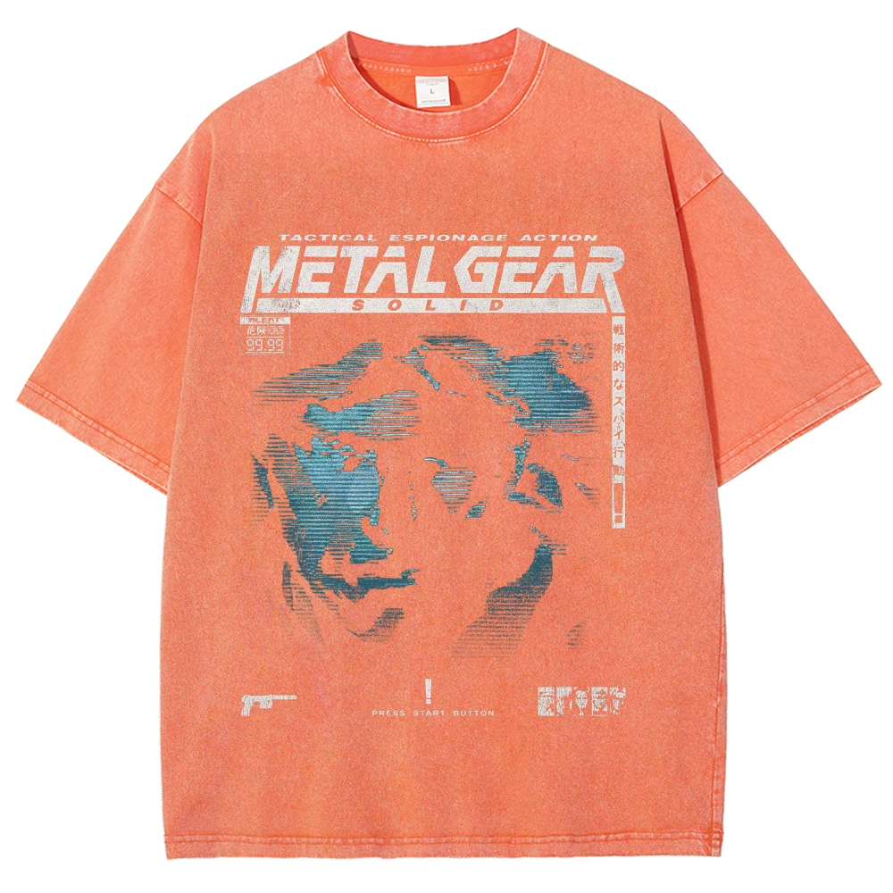 Metal Gear Solid Unisex Fit Washed T-Shirt 2508020714