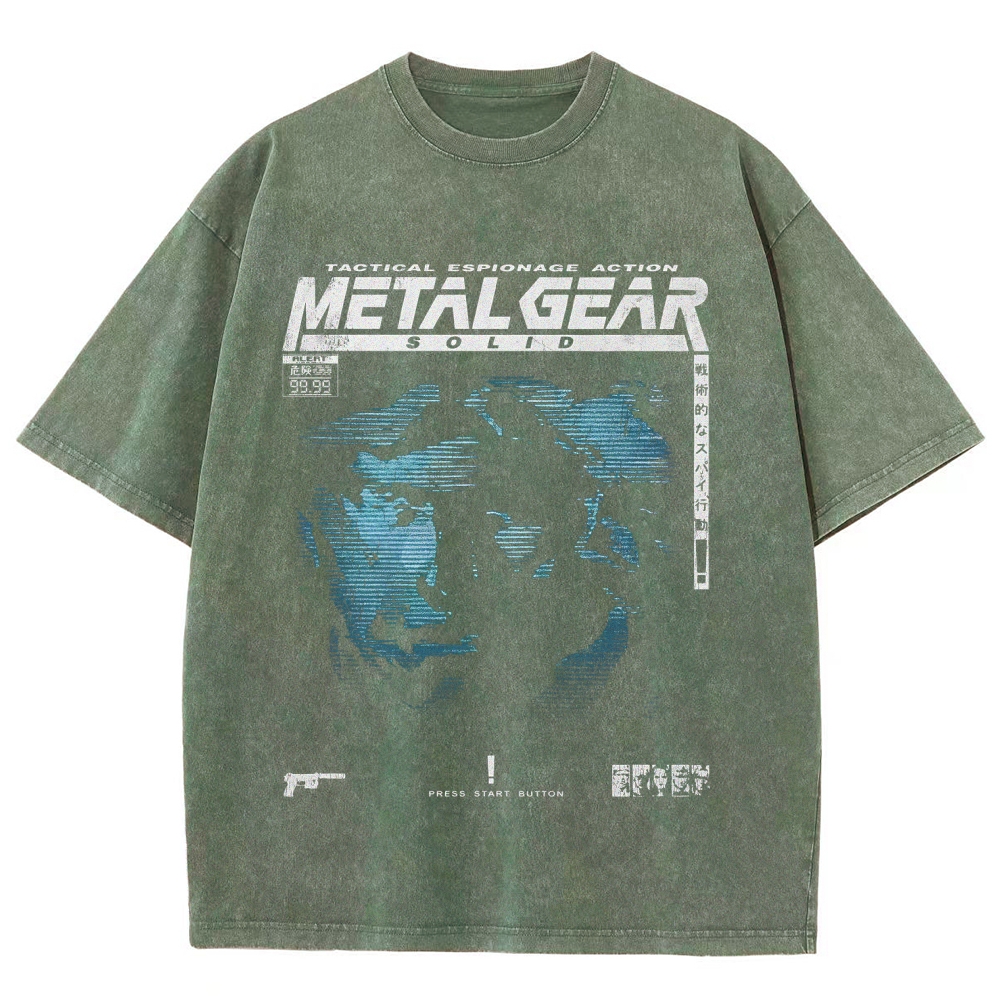 Metal Gear Solid Unisex Fit Washed T-Shirt 2508020714