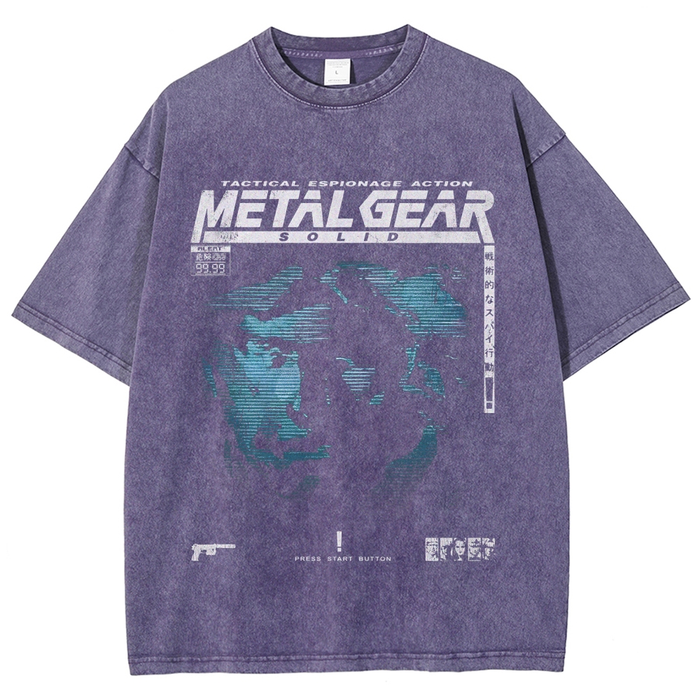 Metal Gear Solid Unisex Fit Washed T-Shirt 2508020714
