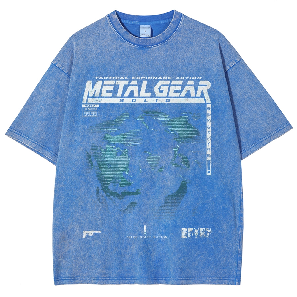 Metal Gear Solid Unisex Fit Washed T-Shirt 2508020714