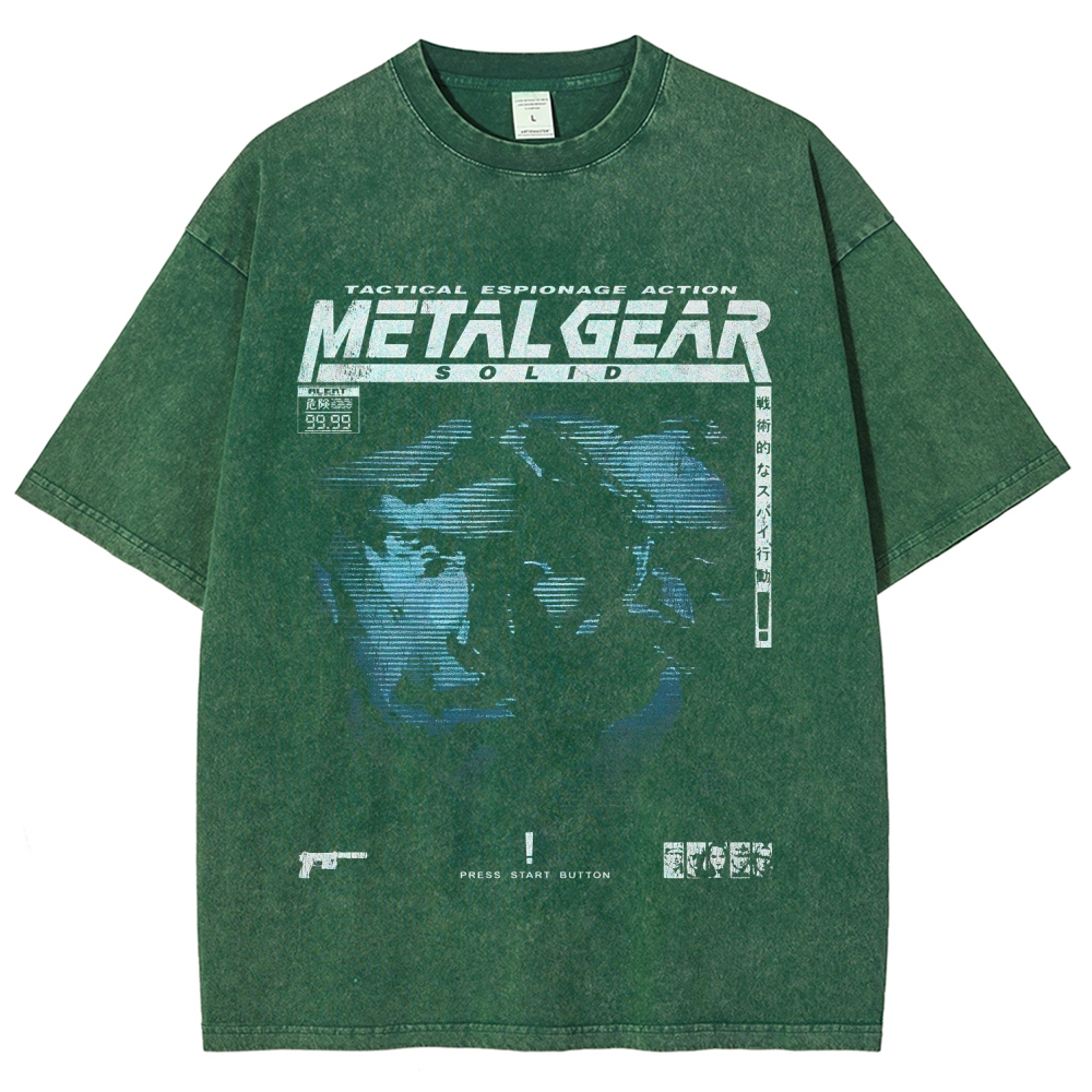 Metal Gear Solid Unisex Fit Washed T-Shirt 2508020714