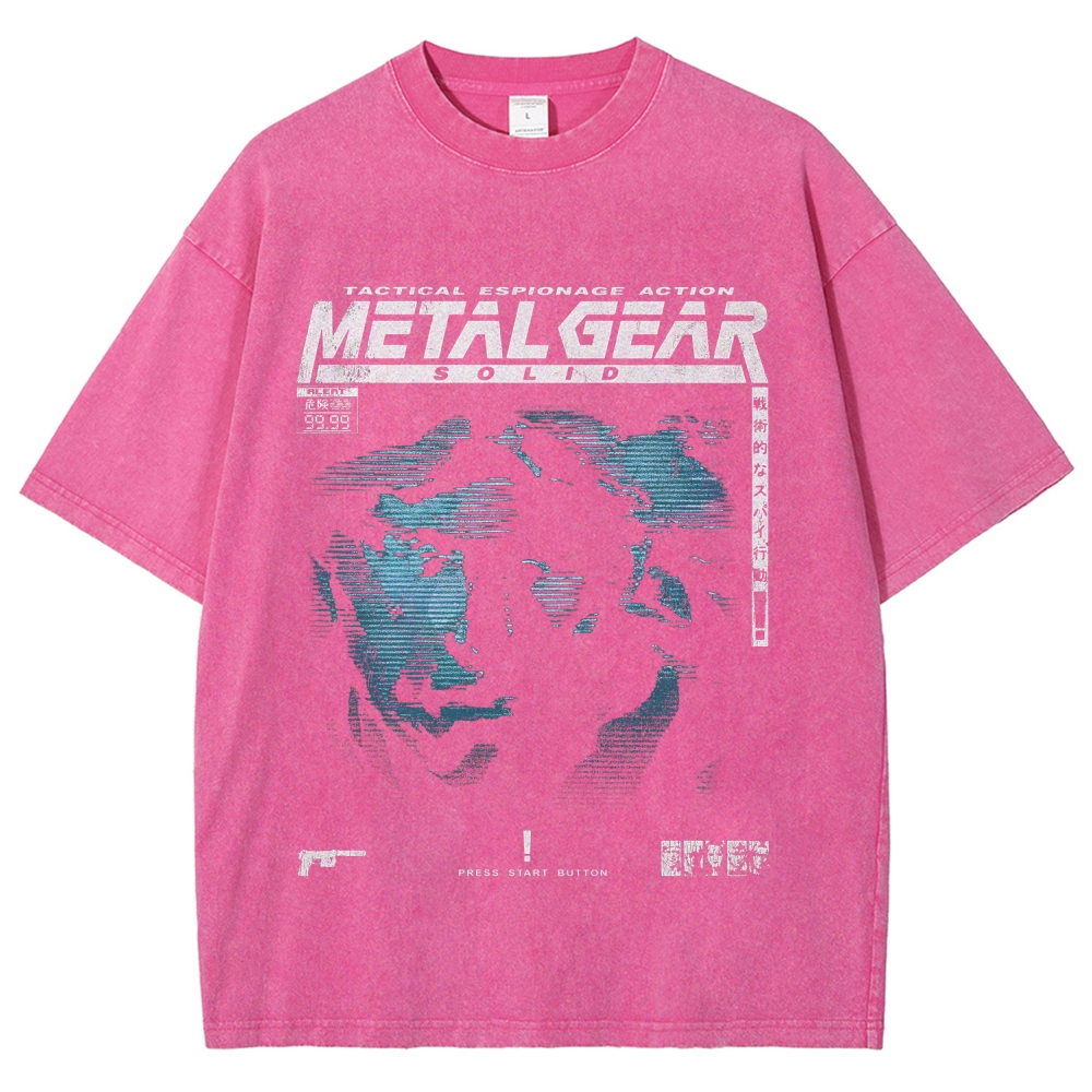 Metal Gear Solid Unisex Fit Washed T-Shirt 2508020714