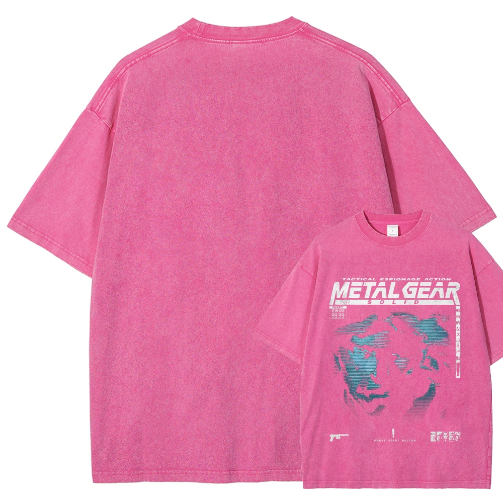 Metal Gear Solid Unisex Fit Washed T-Shirt 2508020714