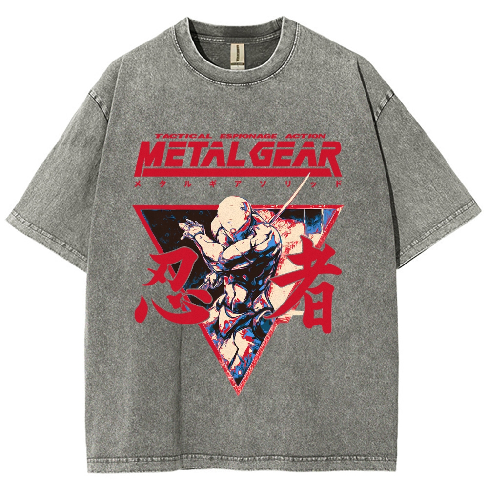 Metal Gear Solid Unisex Fit Washed T-Shirt 2508021873
