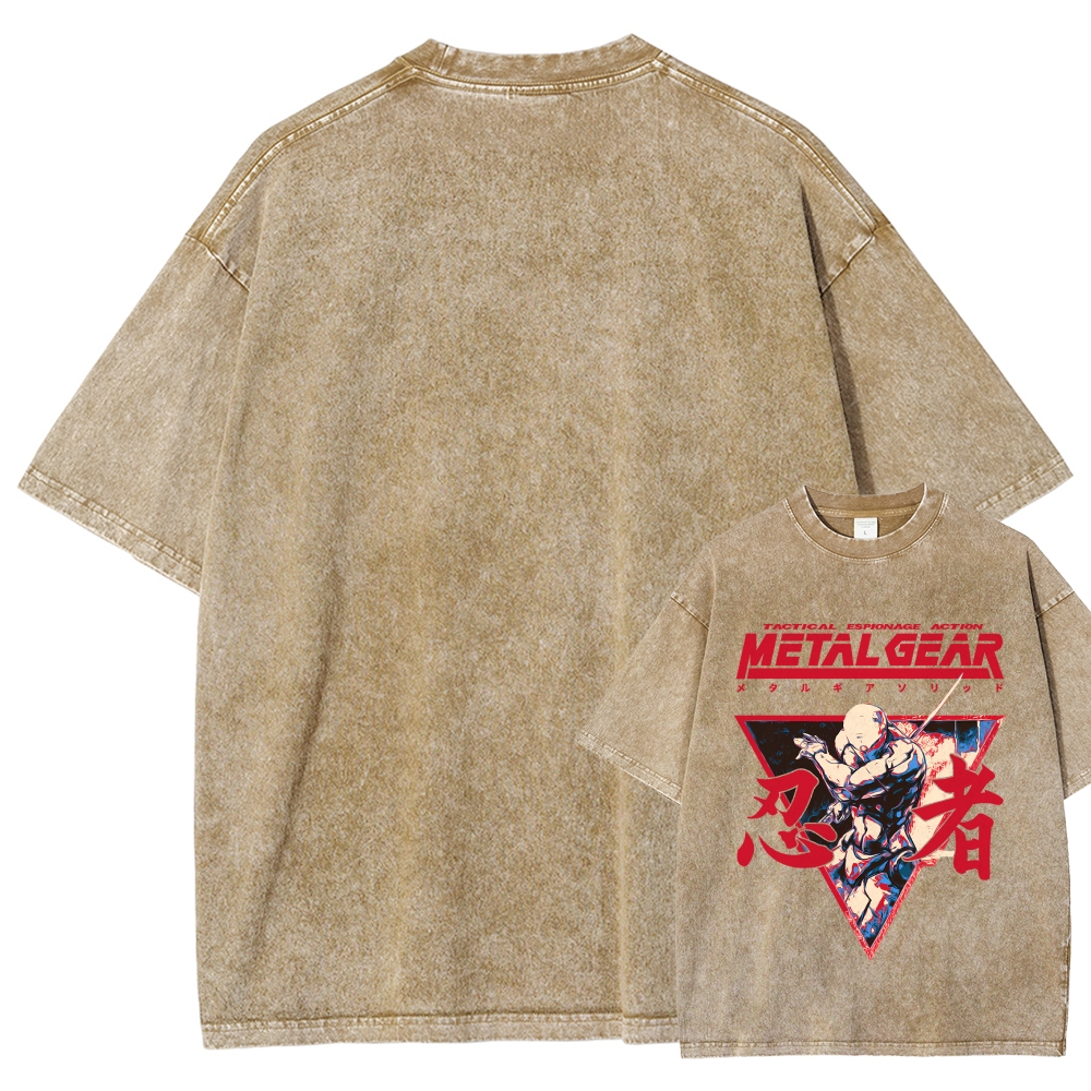 Metal Gear Solid Unisex Fit Washed T-Shirt 2508021873