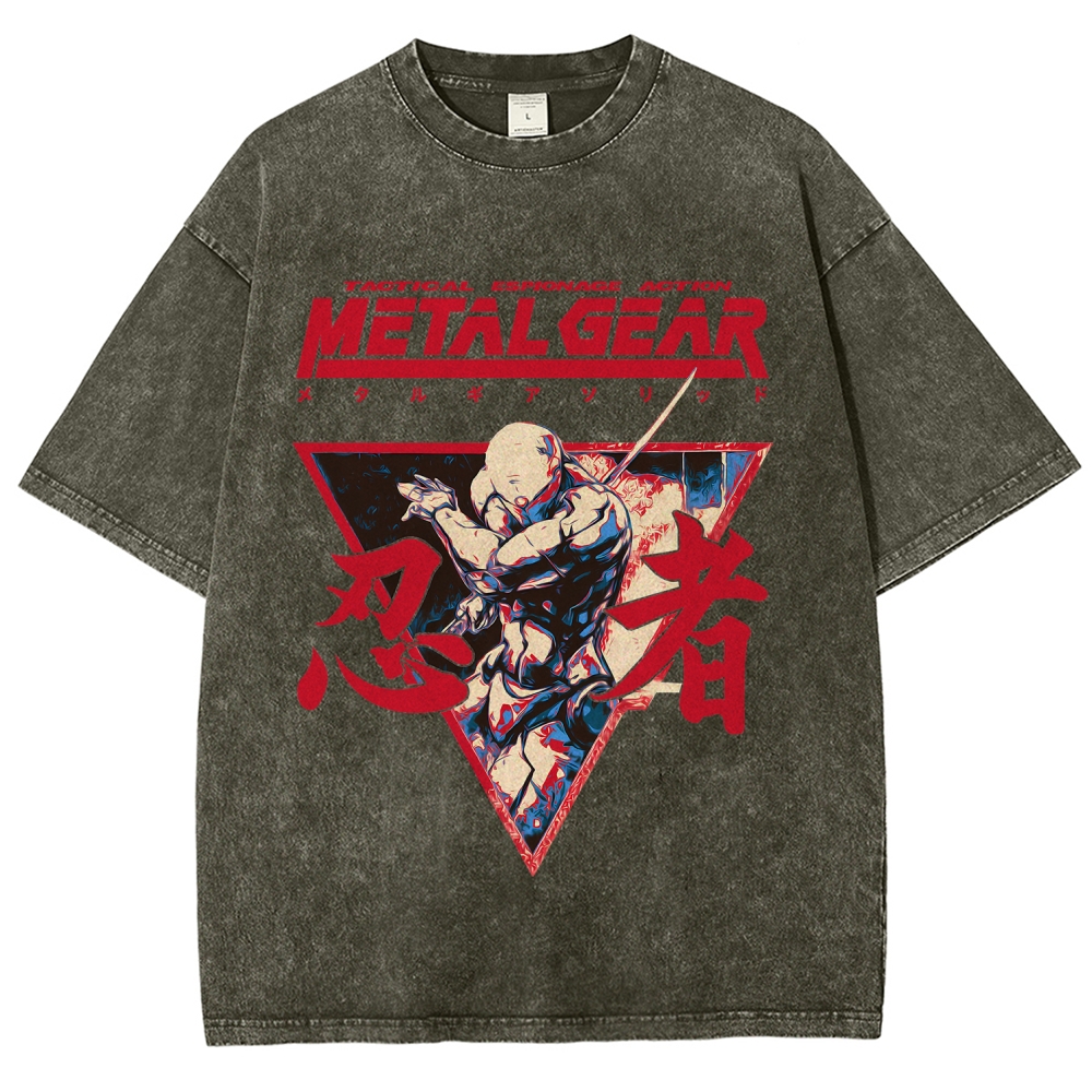 Metal Gear Solid Unisex Fit Washed T-Shirt 2508021873