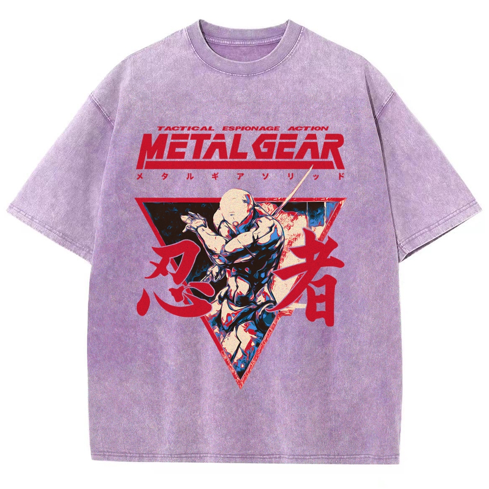 Metal Gear Solid Unisex Fit Washed T-Shirt 2508021873