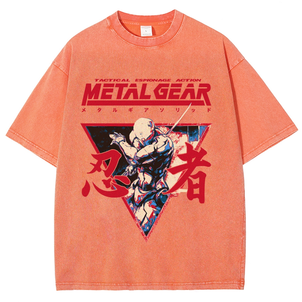 Metal Gear Solid Unisex Fit Washed T-Shirt 2508021873