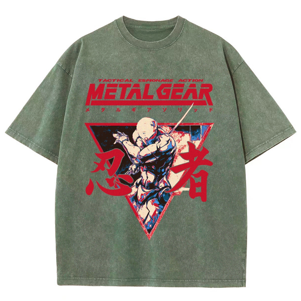 Metal Gear Solid Unisex Fit Washed T-Shirt 2508021873