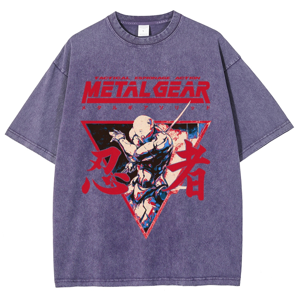 Metal Gear Solid Unisex Fit Washed T-Shirt 2508021873