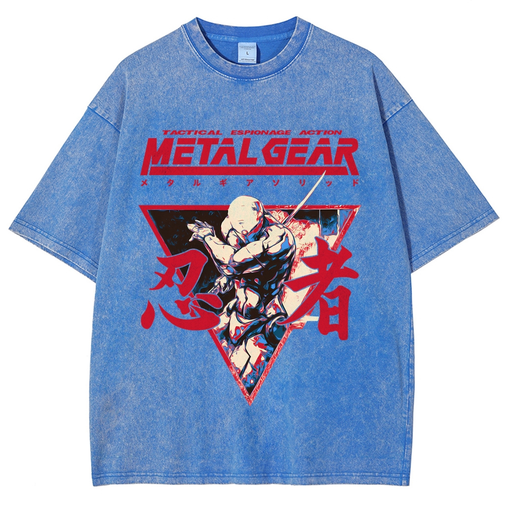 Metal Gear Solid Unisex Fit Washed T-Shirt 2508021873