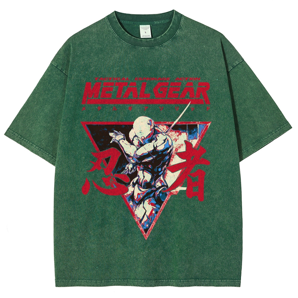 Metal Gear Solid Unisex Fit Washed T-Shirt 2508021873