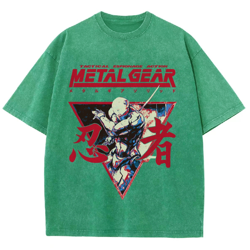 Metal Gear Solid Unisex Fit Washed T-Shirt 2508021873