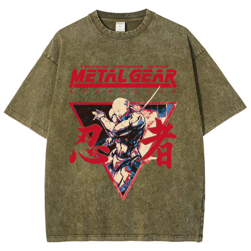 Metal Gear Solid Unisex Fit Washed T-Shirt 2508021873