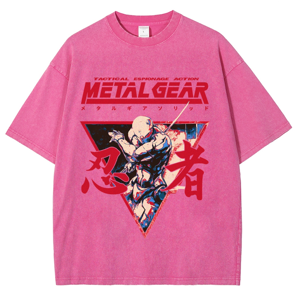 Metal Gear Solid Unisex Fit Washed T-Shirt 2508021873
