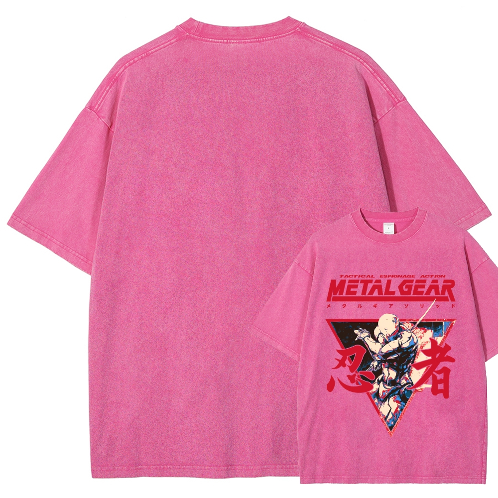 Metal Gear Solid Unisex Fit Washed T-Shirt 2508021873