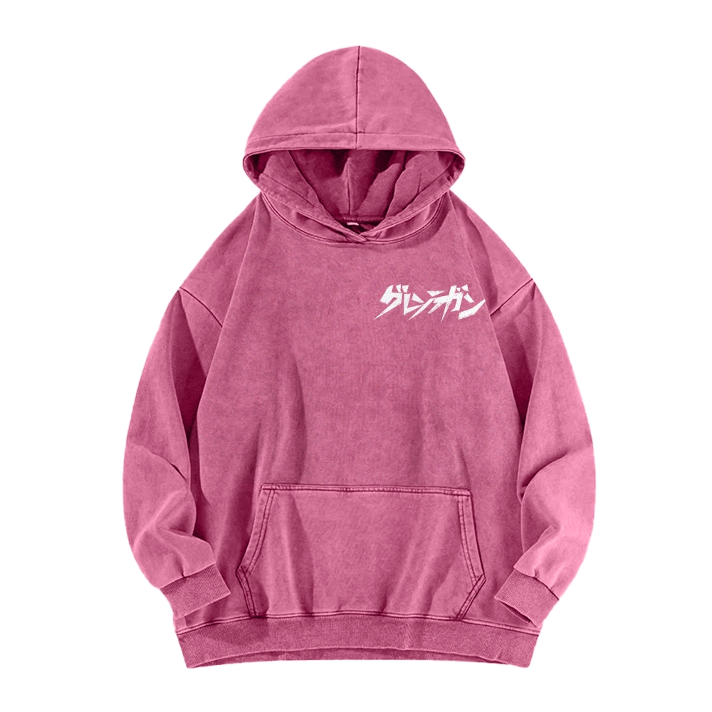 Tengen Toppa Casual Washed Hoodie 2508025916