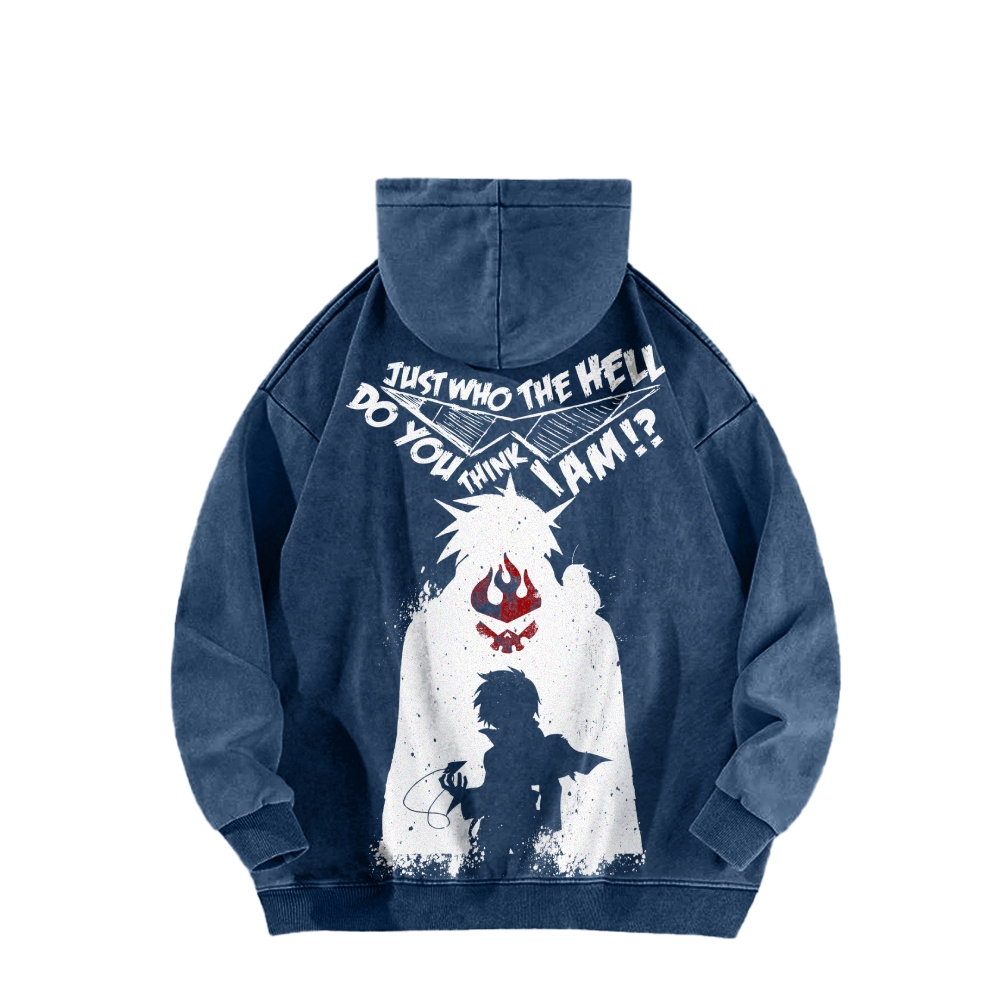 Tengen Toppa Casual Washed Hoodie 2508025924