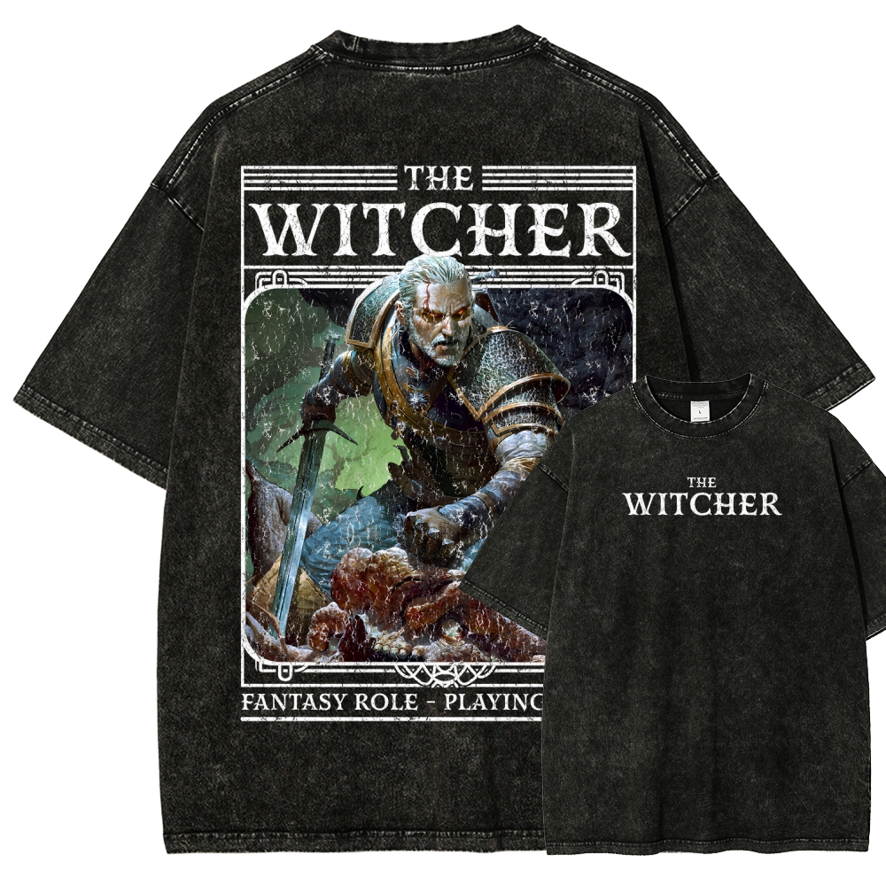 The Witcher Unisex Fit Washed T-Shirt 2508026824