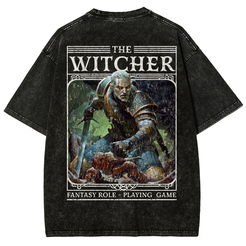 The Witcher Unisex Fit Washed T-Shirt 2508026824