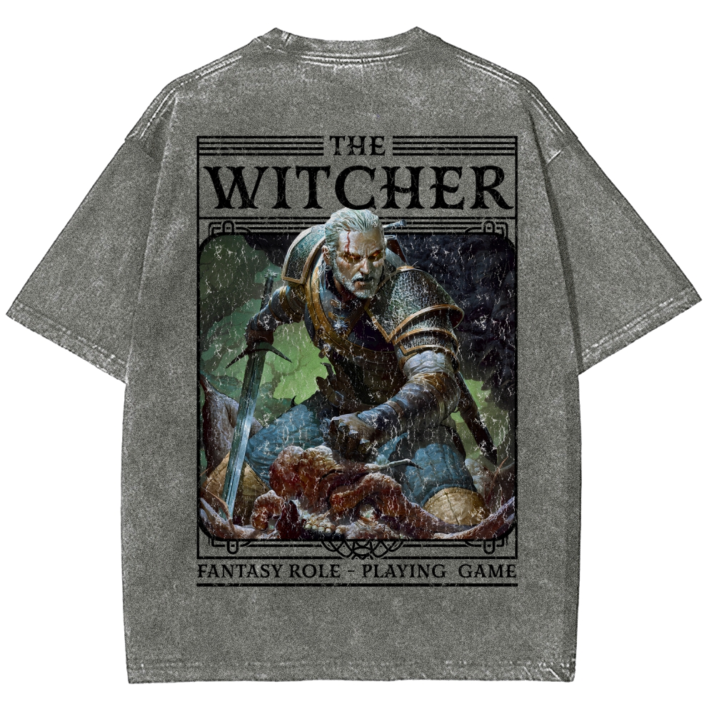 The Witcher Unisex Fit Washed T-Shirt 2508026824
