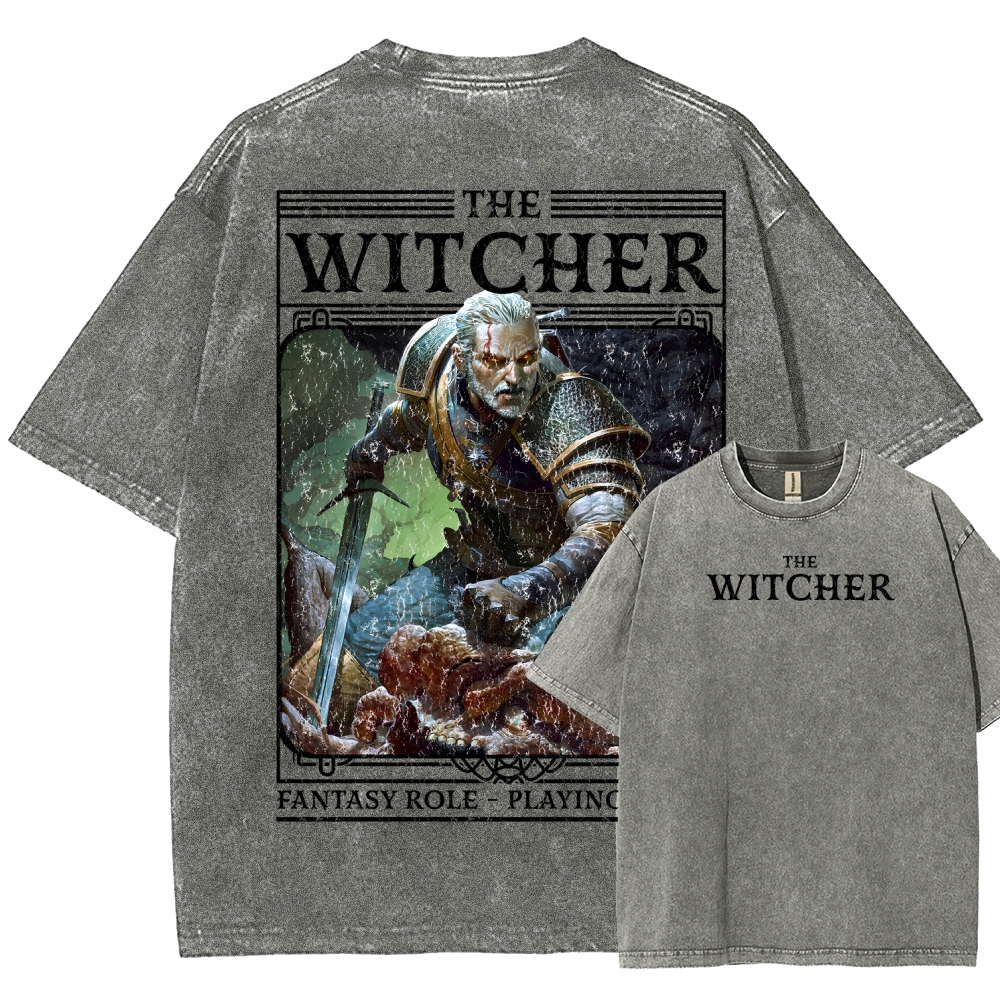 The Witcher Unisex Fit Washed T-Shirt 2508026824